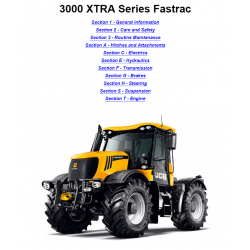 JCB instrukcje napraw + schematy + DTR: JCB 3000 XTRA Series Fastrac instrukcja naprawy